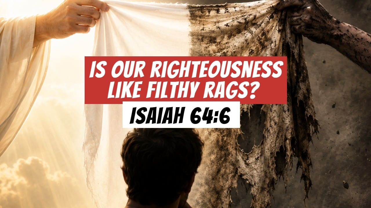 A filthy rag compared to a clean white rag