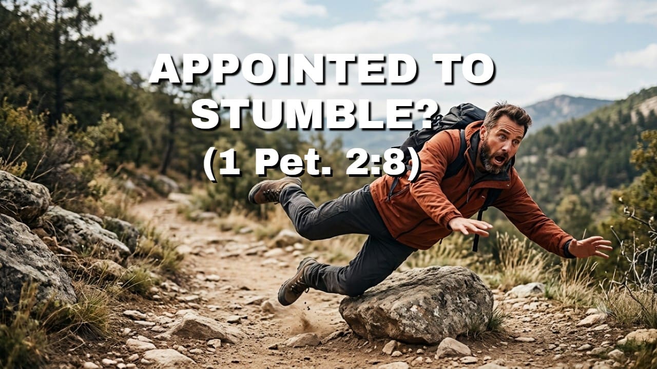 A man stumbling/tripping over a rock